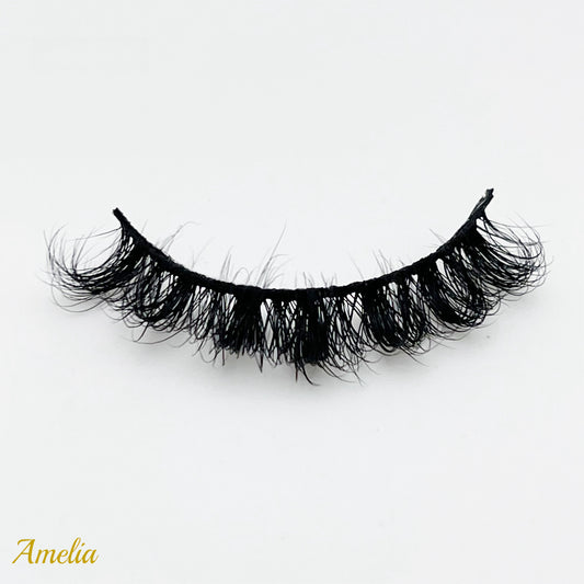 Amelia (Fluffy D Curl 15mm Mink Lashes )