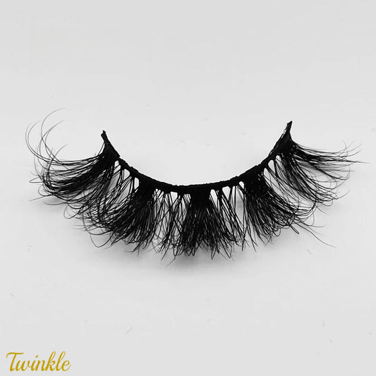 Twinkle ( Fluffy D Curl 20mm Mink Lashes )