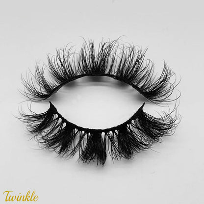 Twinkle ( Fluffy D Curl 20mm Mink Lashes )