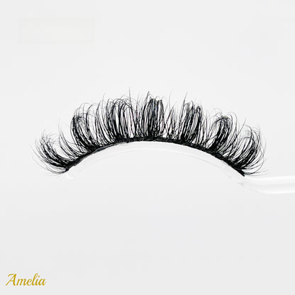 Amelia (Fluffy D Curl 15mm Mink Lashes )